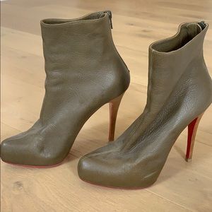 Christian Louboutin wedge booties
